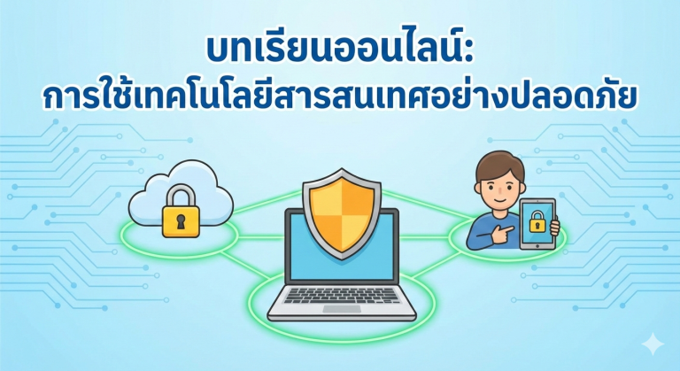 บทเรียนออนไลน์การใช้เทคโนโลยีสารสนเทศอย่างปลอดภัย