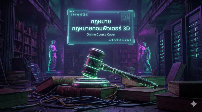 บทเรียนออนไลน์ 3D กฎหมายคอมพิวเตอร์